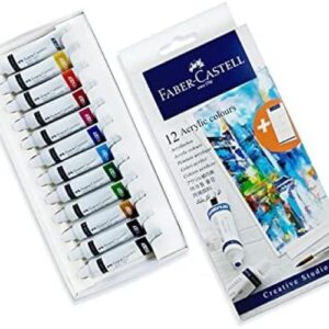 Set de 12 Tubes Couleurs Acrylique FABER CASTELL
